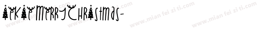 iekie MerryChristmas字体转换